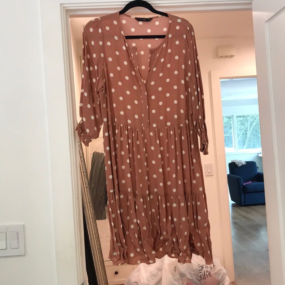 Poka dot 3 tired dress